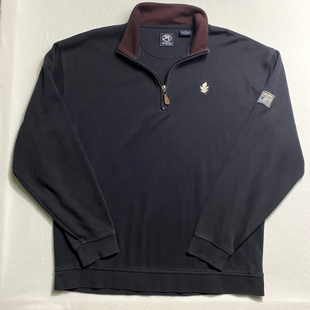 AHEAD Black Golf Quarter Zip Pullover Sweatshirt XL